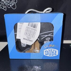 Hey Dude Lil Dude Black Slip-On Loafers